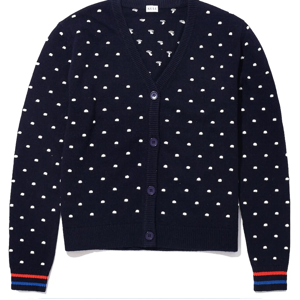 Kule The Dottie Cardigan in Navy